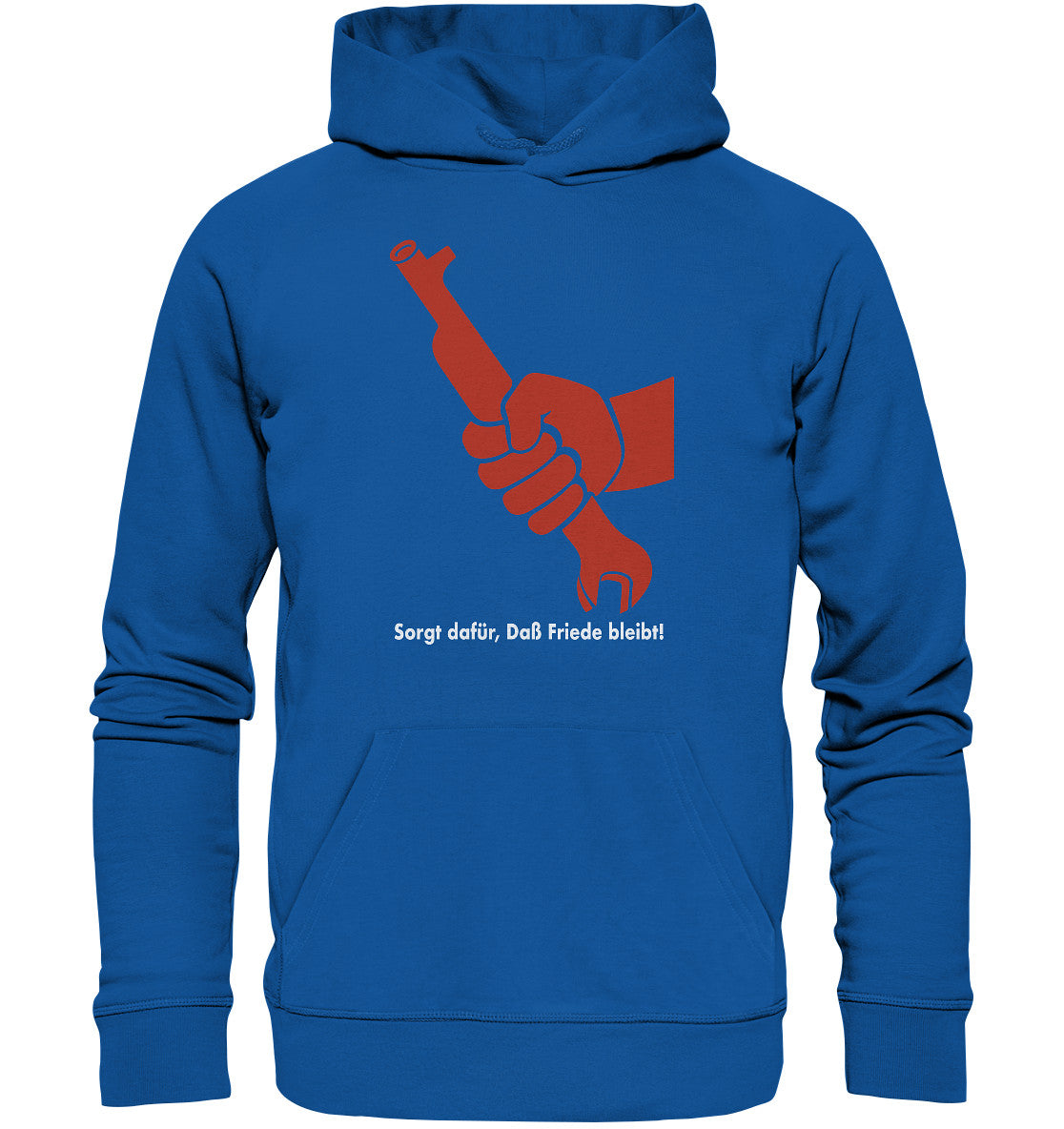 DDR Ostalgie Kapuze / Organic Hoodie Unisex • SORGT DAFÜR, DASS FRIEDE BLEIBT - DDR-PLAKAT 1982