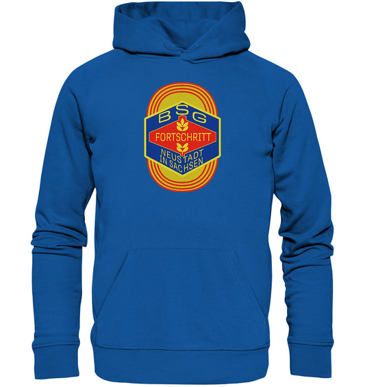 DDR Ostalgie Kapuze / Organic Hoodie Unisex • BSG FORTSCHRITT NEUSTADT SACHSEN