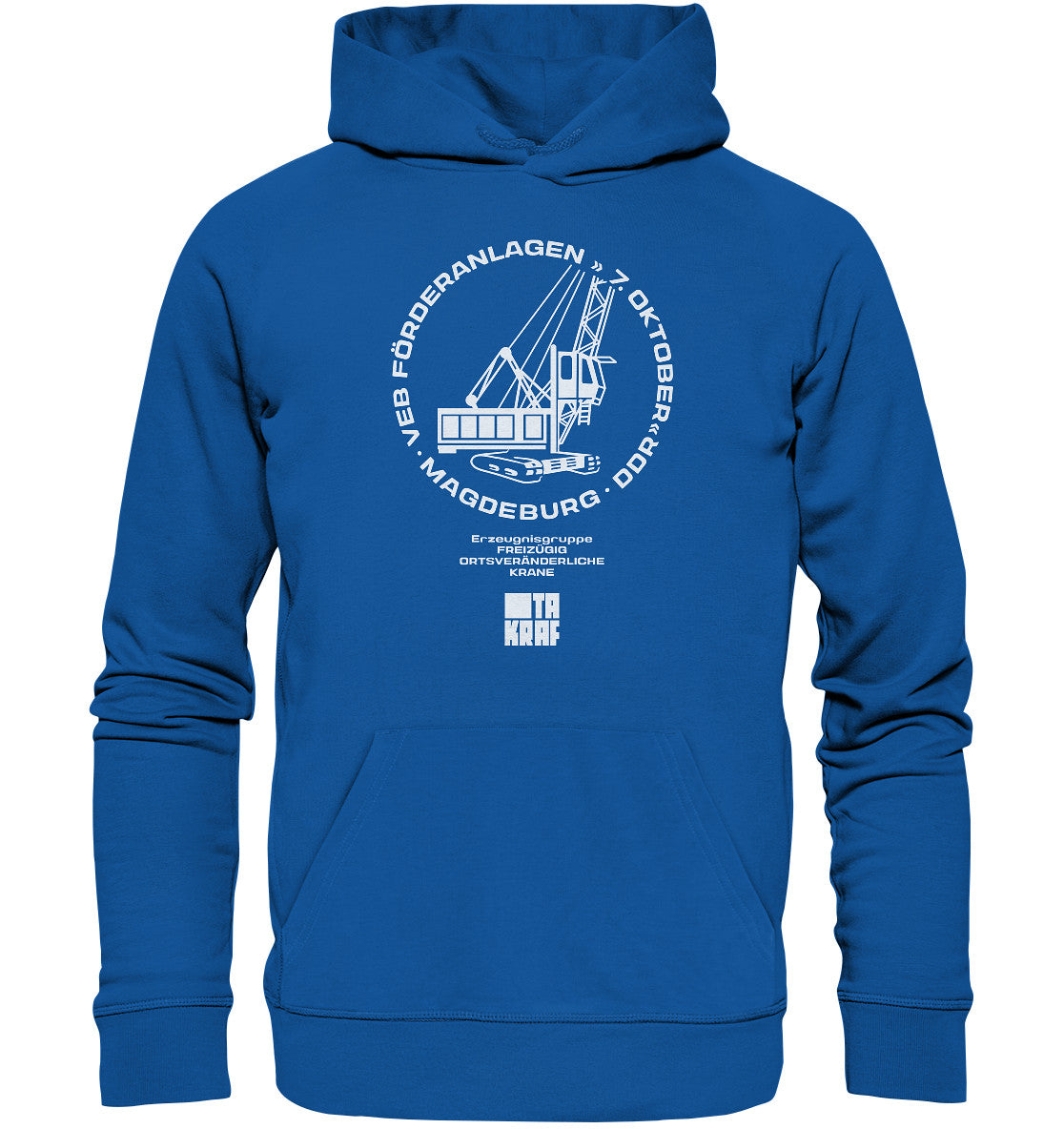 PREMIUM ORGANIC HOODIE UNISEX • VEB FÖRDERANLAGEN & KRANE MAGDEBURG