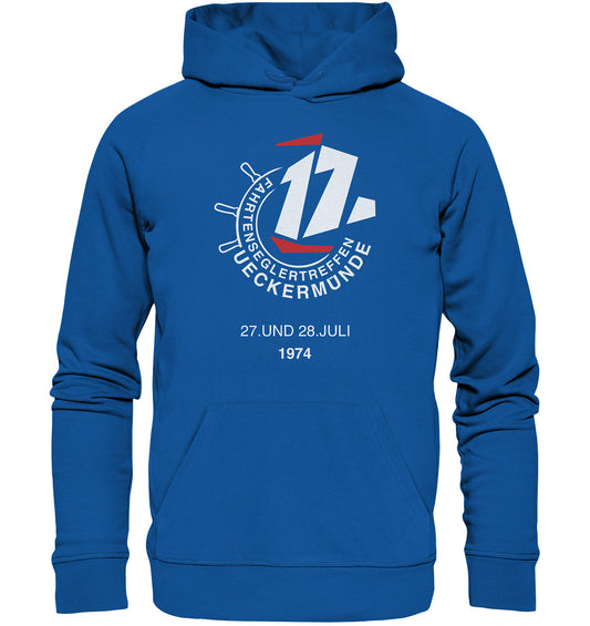 DDR Ostalgie Kapuze / Organic Hoodie Unisex • FAHRTENSEGLERTREFFEN UCKERMÜNDE 1974