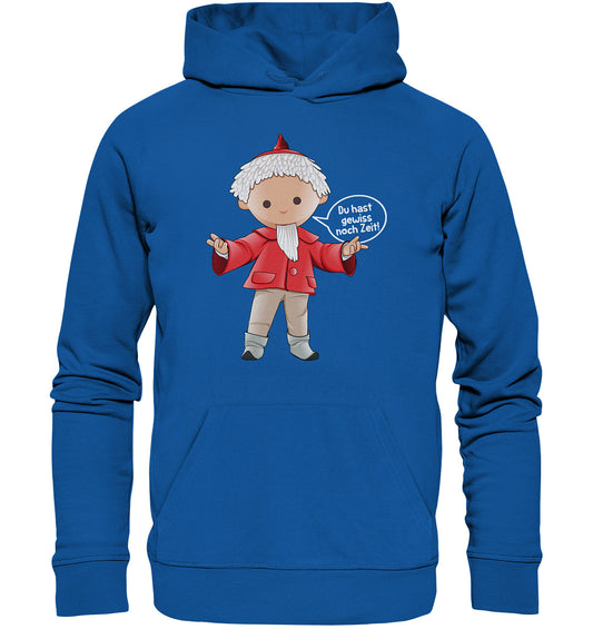DDR Ostalgie Kapuze / Organic Hoodie Unisex • UNSER SANDMÄNNCHEN - DU HAST GEWISS NOCH ZEIT!