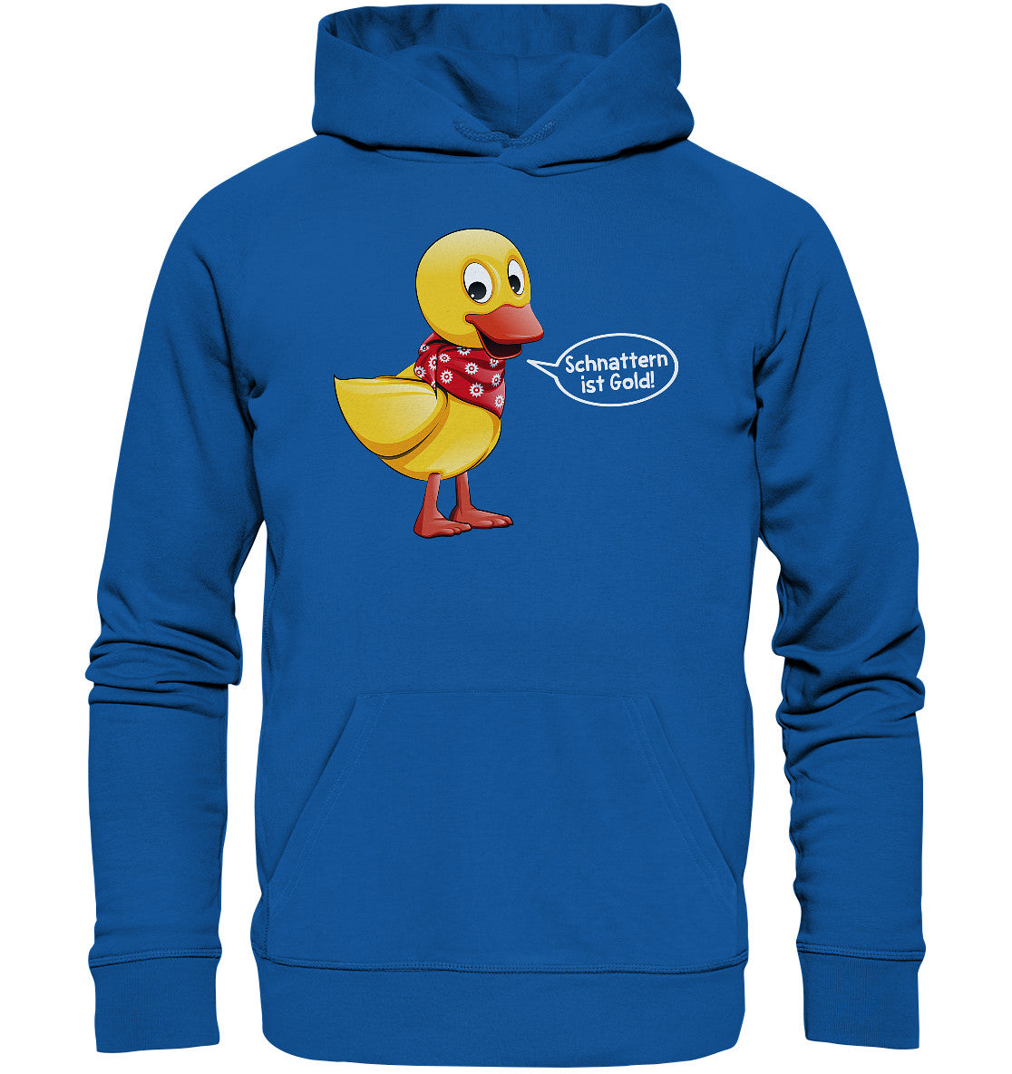 DDR Ostalgie Kapuze / Organic Hoodie Unisex • UNSER SANDMÄNNCHEN - SCHNATTERINCHEN - SCHNATTERN IST GOLD!