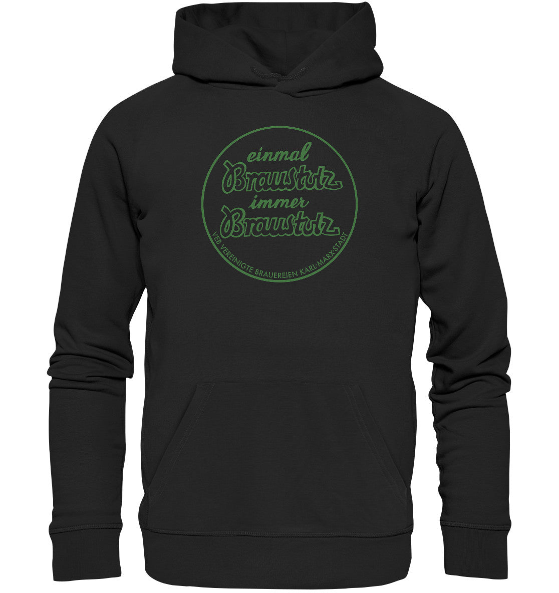 DDR Ostalgie Kapuze / Organic Hoodie Unisex • BRAUSTOLZ - VEB VEREINIGTE BRAUEREIEN