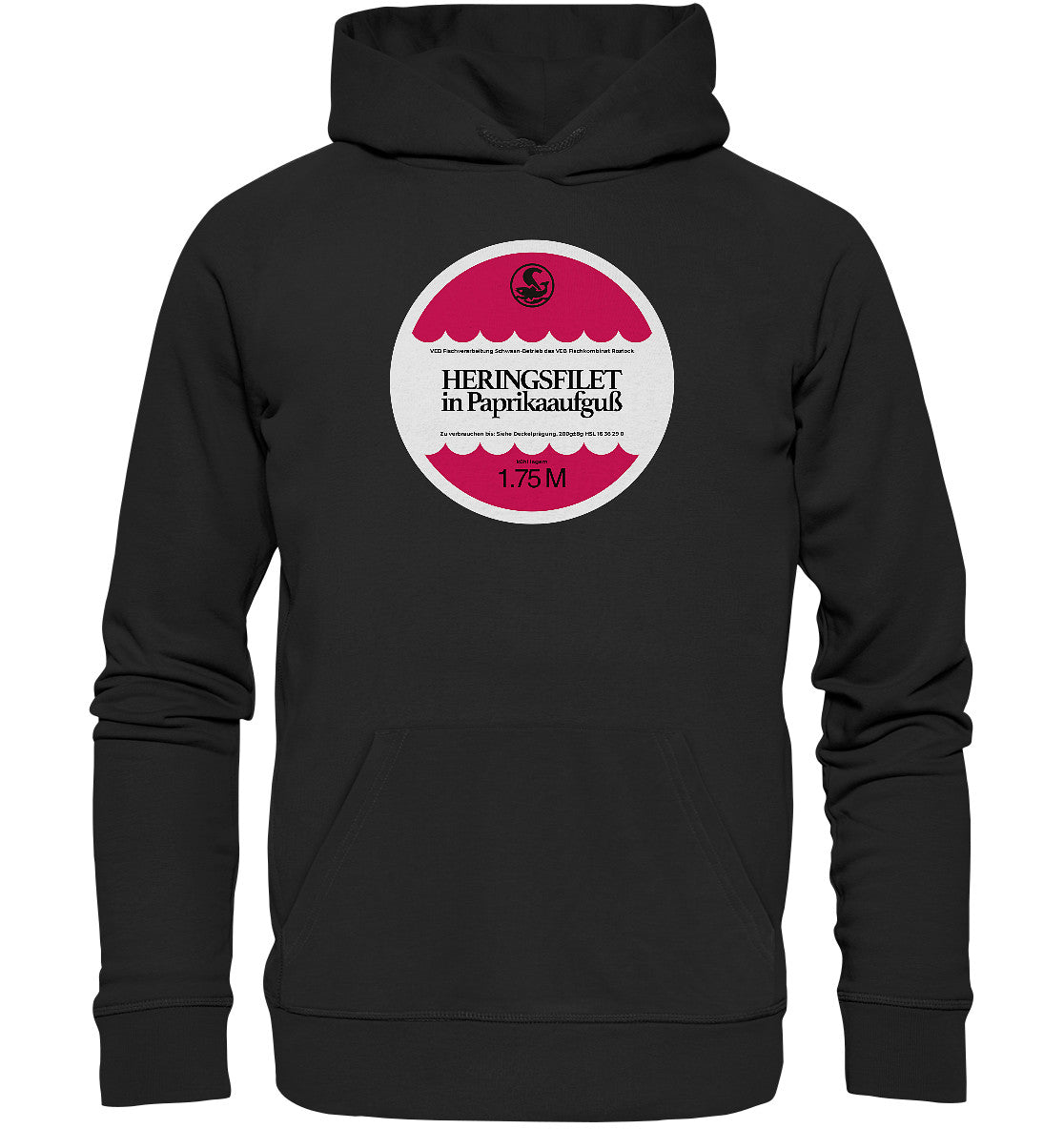 DDR Ostalgie Kapuze / Organic Hoodie Unisex • FISCHKOMBINAT ROSTOCK - HERINGSFILET