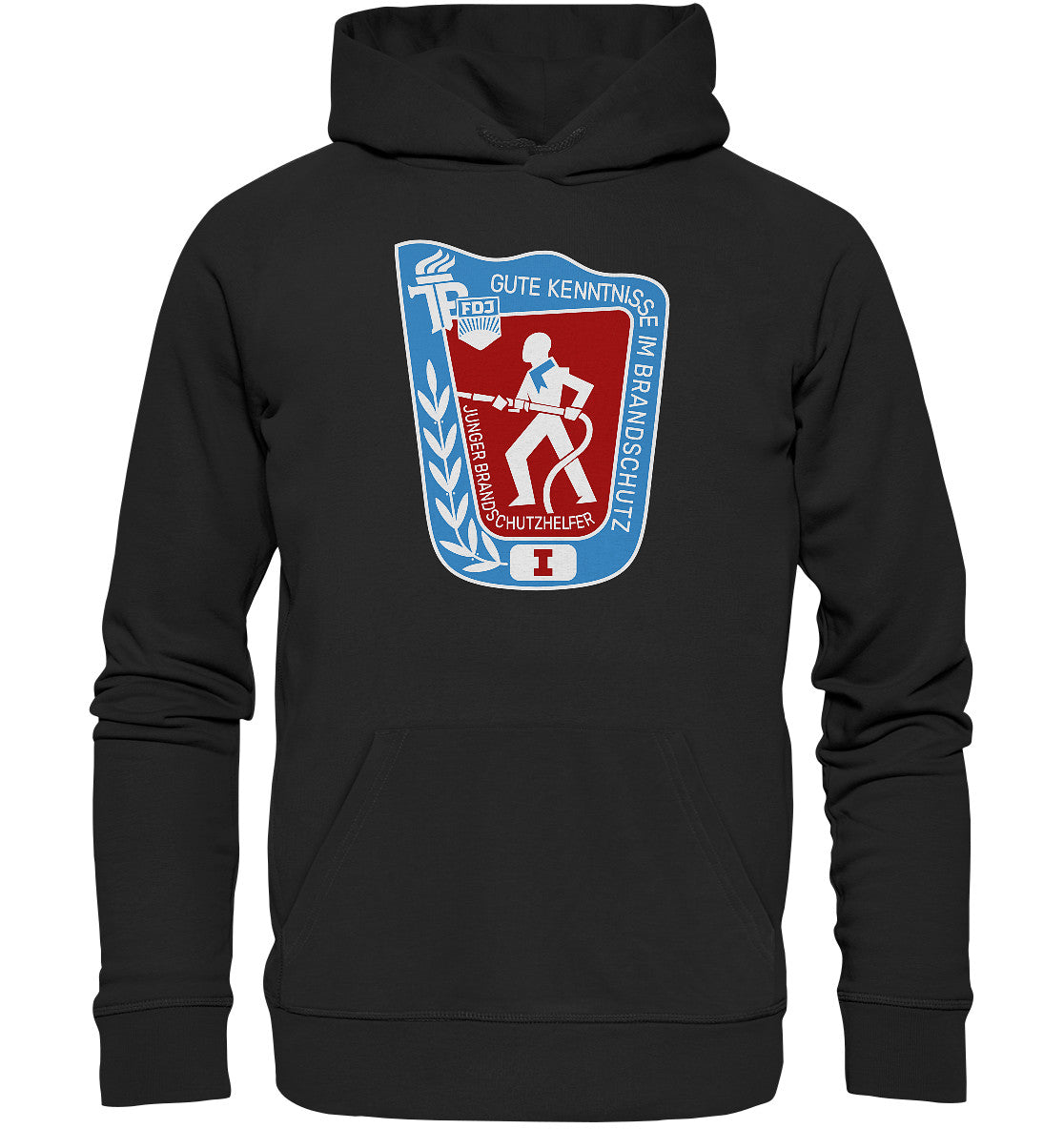 DDR Ostalgie Kapuze / Organic Hoodie Unisex • JUNGER BRANDSCHUTZHELFER