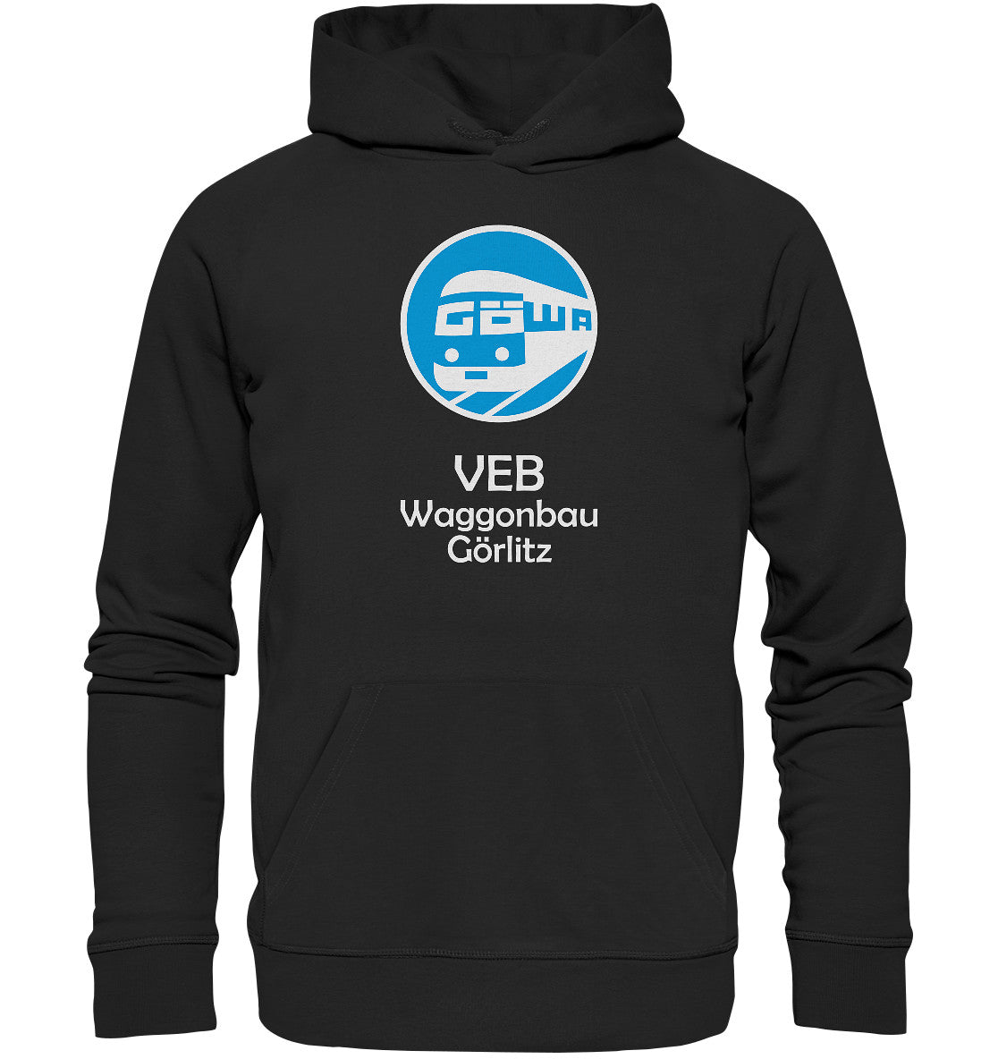 DDR Ostalgie Kapuze / Organic Hoodie Unisex • VEB WAGGONBAU GÖRLITZ