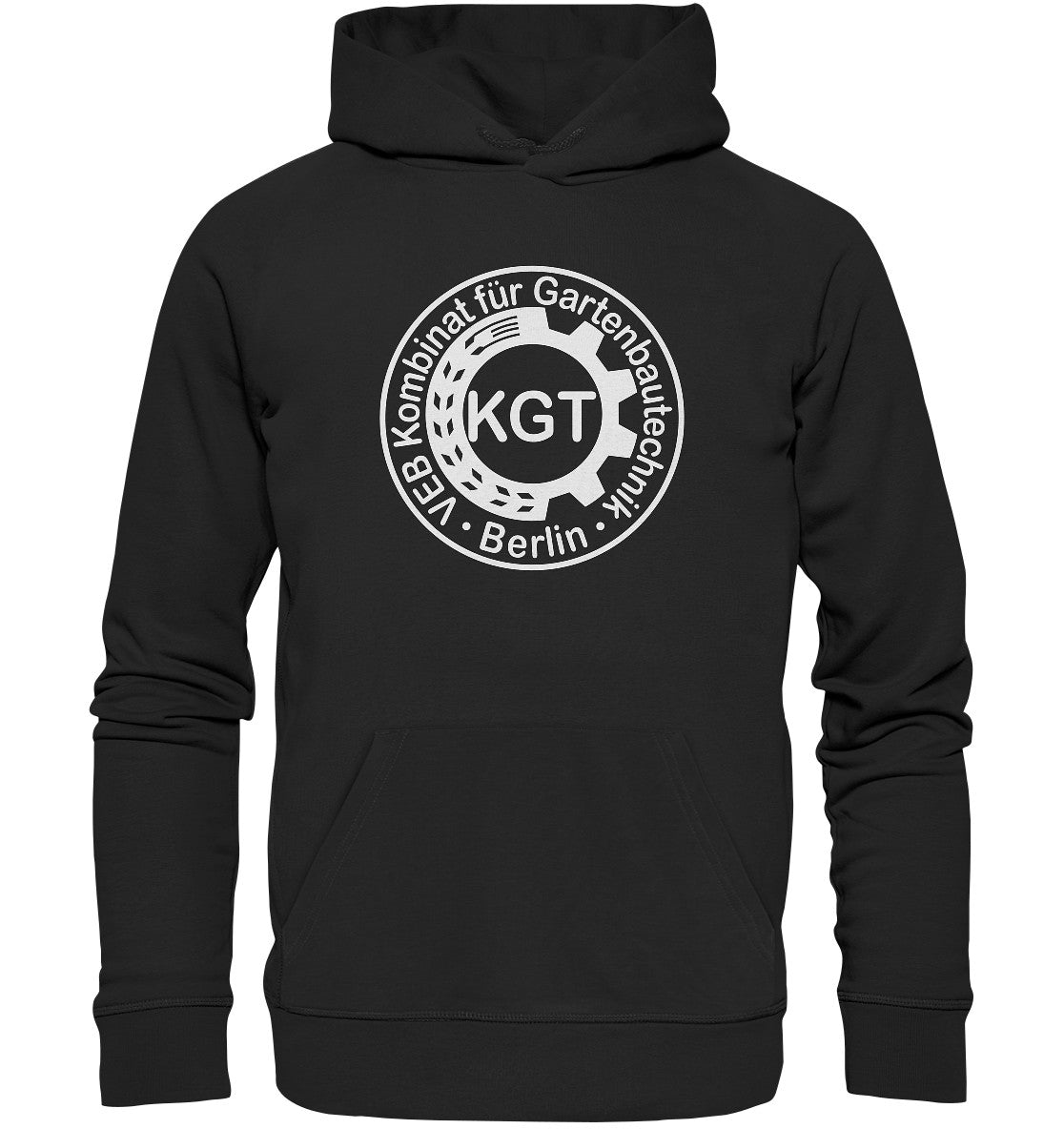 DDR Ostalgie Kapuze / Organic Hoodie Unisex • KGT - VEB KOMBINAT FÜR GARTENBAUTECHNIK BERLIN