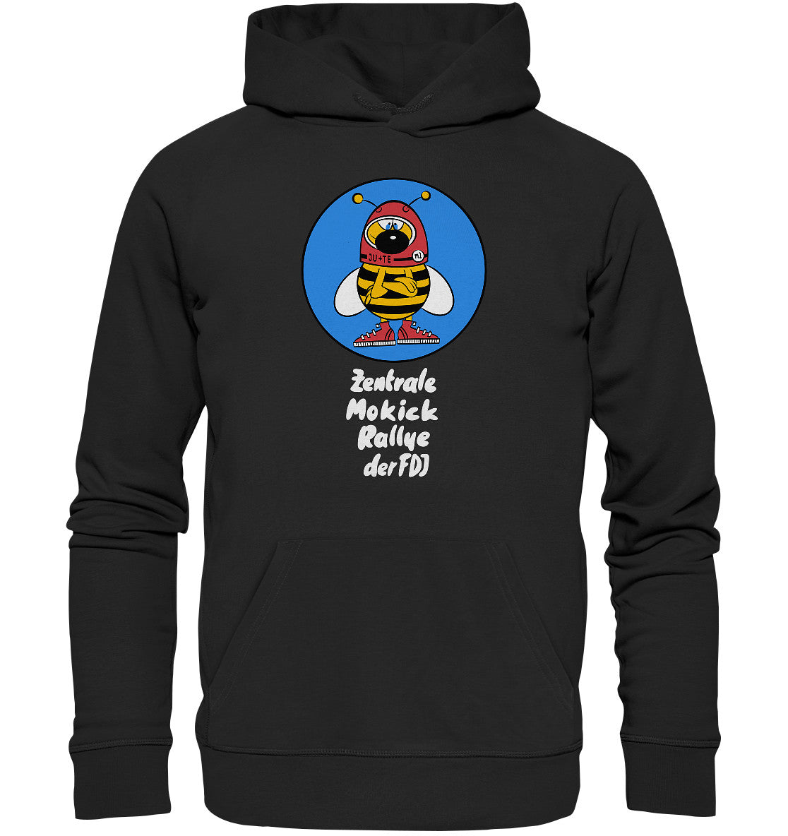 DDR Ostalgie Kapuze / Organic Hoodie Unisex • ZENTRALE MOKICK RALLYE DER FDJ