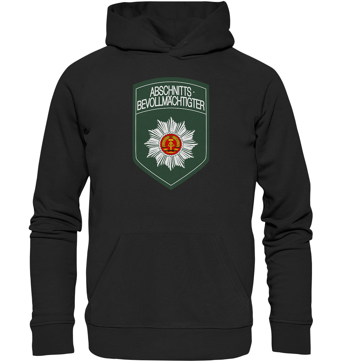 DDR Ostalgie Kapuze / Organic Hoodie Unisex • ABV - ABSCHNITTSBEVOLLMÄCHTIGTER