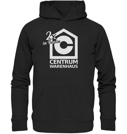 DDR Ostalgie Kapuze / Organic Hoodie Unisex • CENTRUM WARENHAUS BERLIN