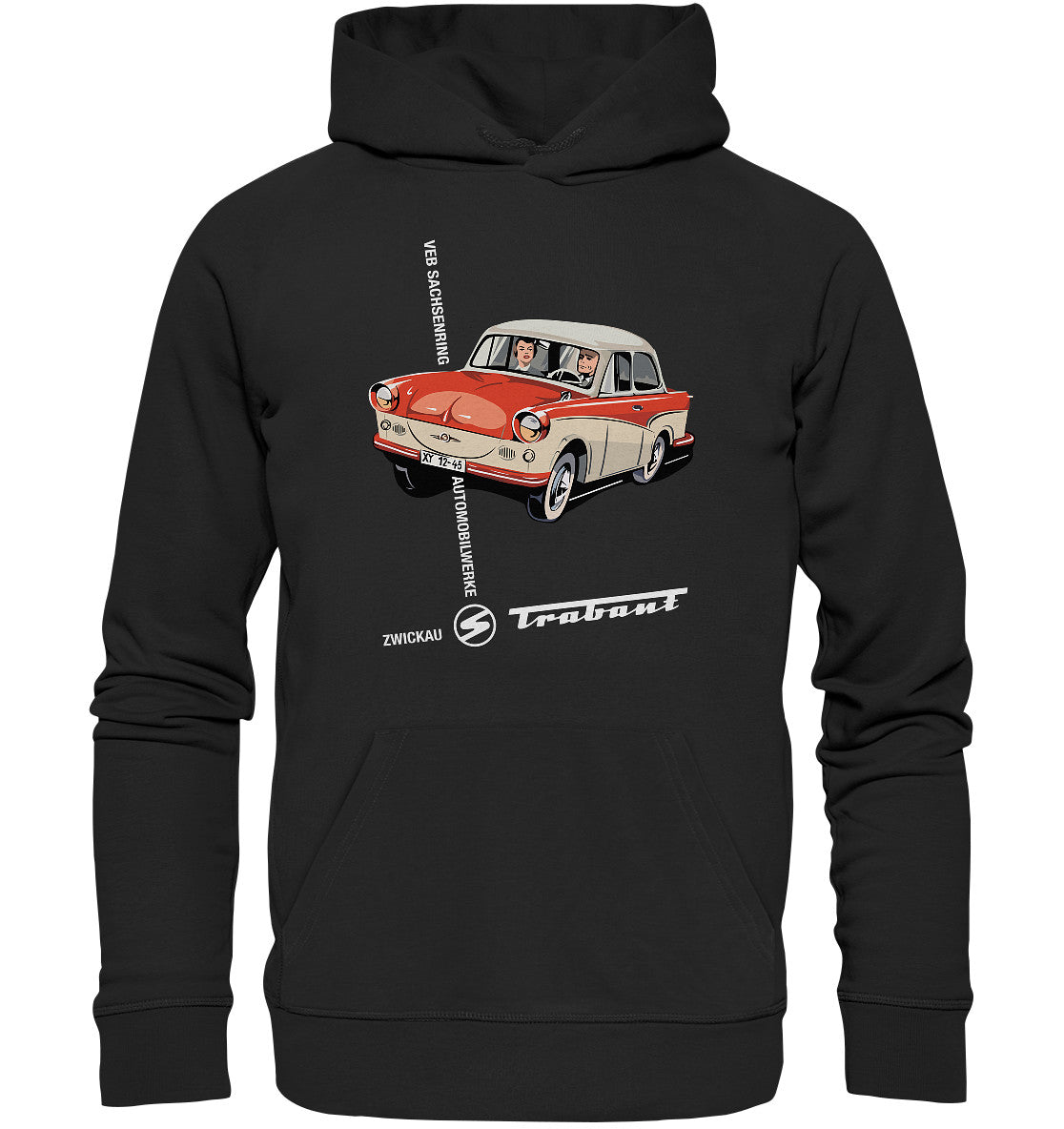DDR Ostalgie Kapuze / Organic Hoodie Unisex • VEB SACHSENRING ZWICKAU