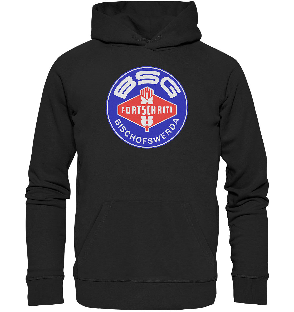 DDR Ostalgie Kapuze / Organic Hoodie Unisex • BSG FORTSCHRITT BISCHOFSWERDA