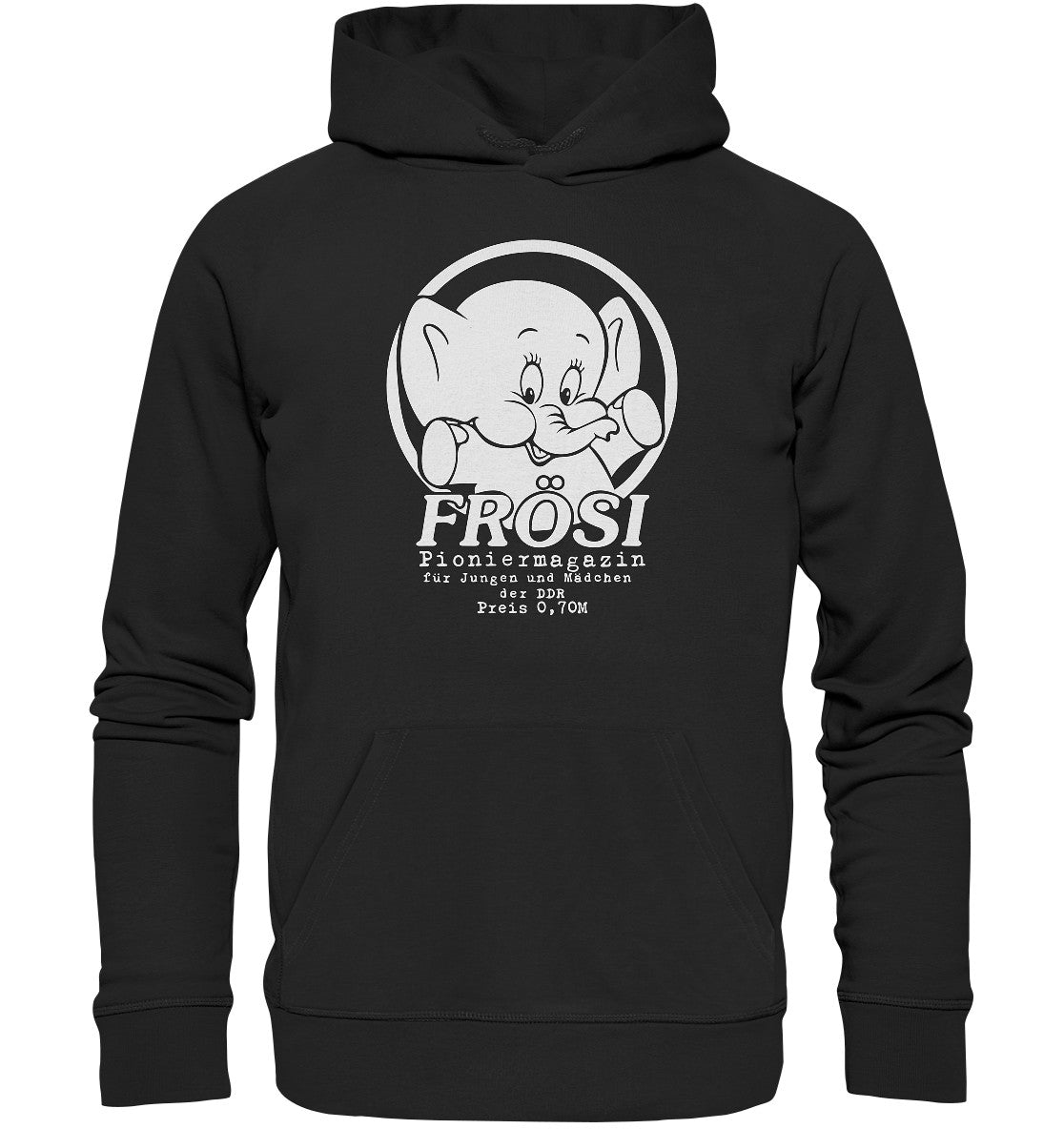 DDR Ostalgie Kapuze / Organic Hoodie Unisex • FRÖSI PIONIERMAGAZIN