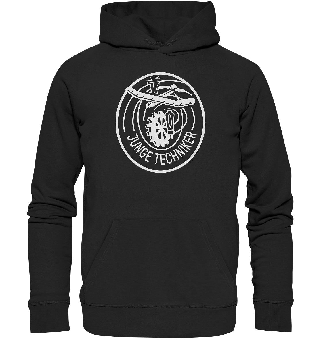 DDR Ostalgie Kapuze / Organic Hoodie Unisex • JUNGE PIONIERE - JUNGE TECHNIKER