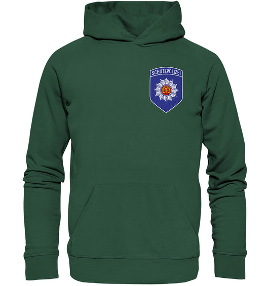 DDR Ostalgie Kapuze / Organic Hoodie Unisex • ZK - ZENTRALE KRÄFTE SCHUTZPOLIZEI