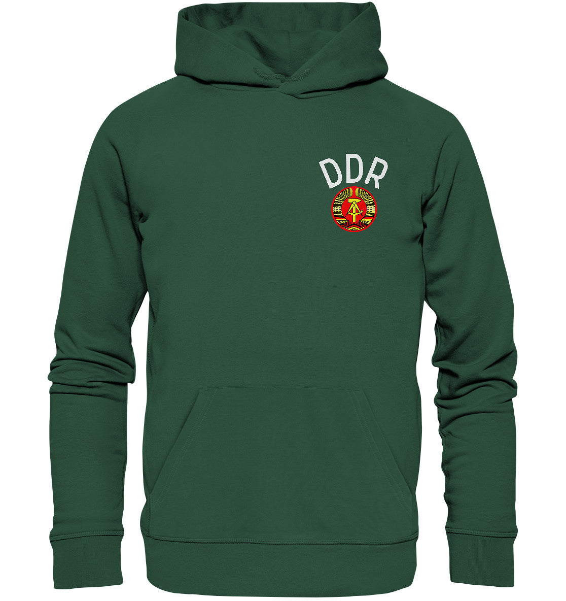 DDR Ostalgie Kapuze / Organic Hoodie Unisex • DDR SPORT TRIKOT
