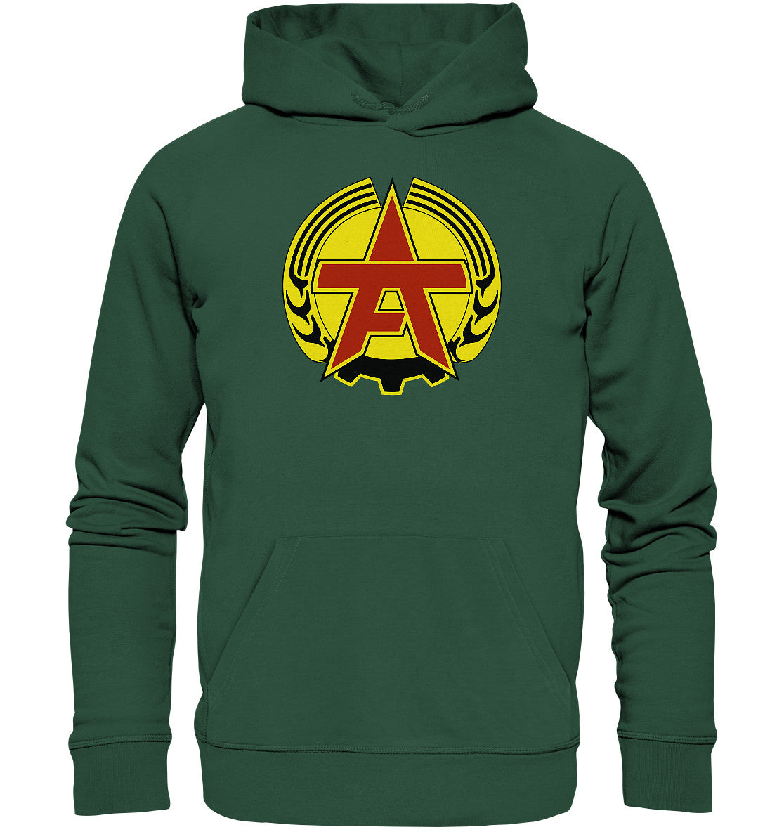 DDR Ostalgie Kapuze / Organic Hoodie Unisex • ARBEITERFESTSPIELE - FARBIG