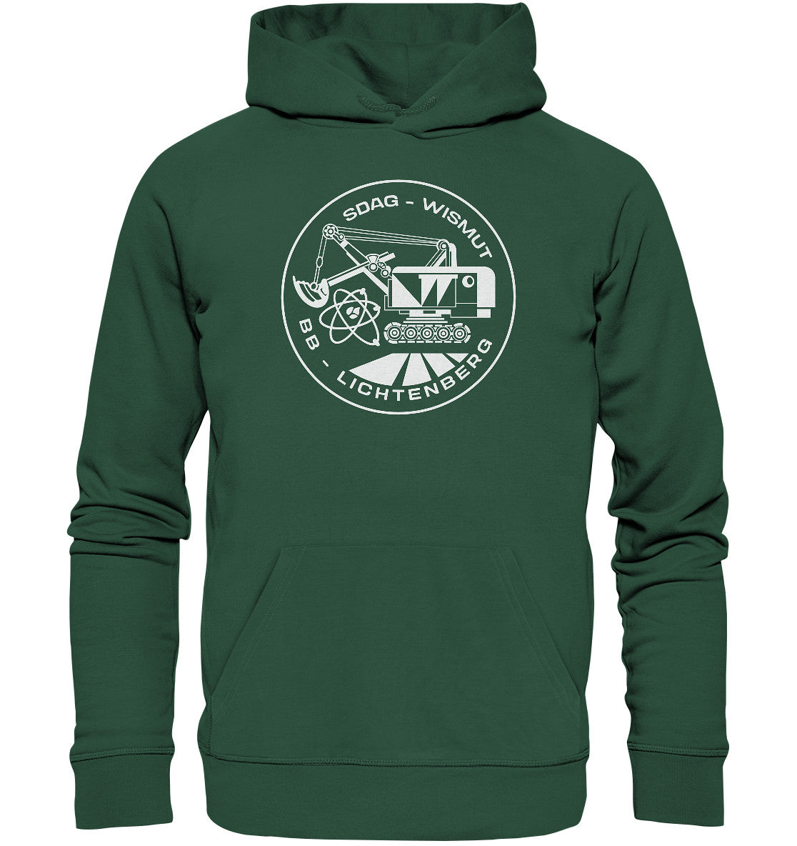 DDR Ostalgie Kapuze / Organic Hoodie Unisex • SDAG WISMUT - BB LICHTENBERG - Organic Basic Hoodie