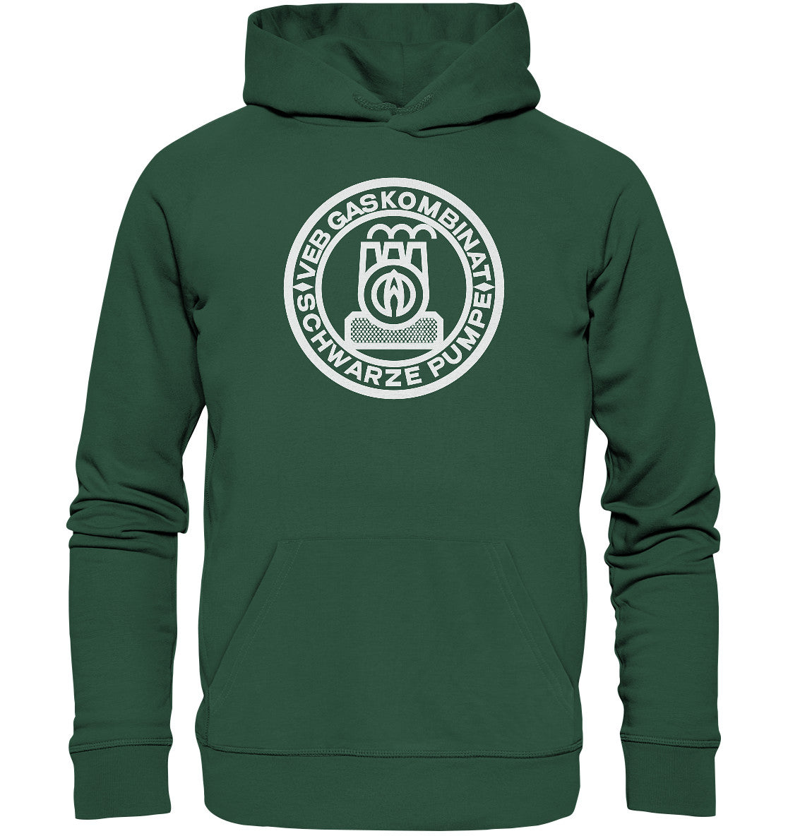 DDR Ostalgie Kapuze / Organic Hoodie Unisex • GASKOMBINAT SCHWARZE PUMPE