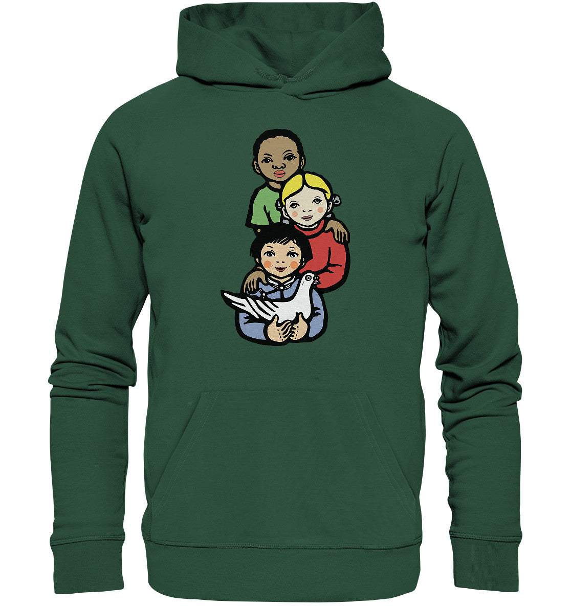 DDR Ostalgie Kapuze / Organic Hoodie Unisex • WELTFRIEDEN - WORLD PEACE, LI BING-FAN 1967