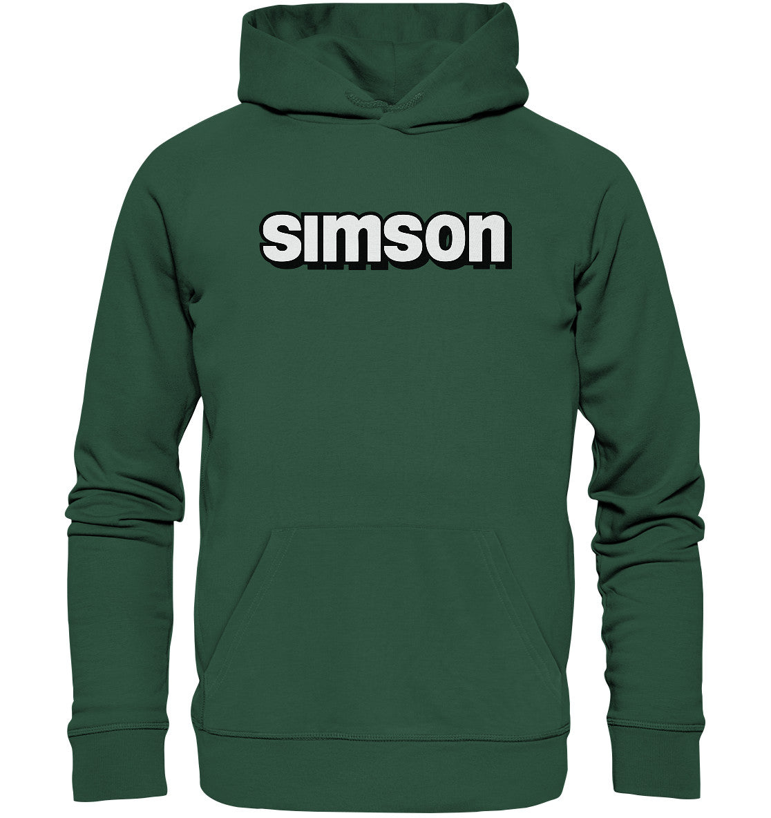 DDR Ostalgie Kapuze / Organic Hoodie Unisex • SIMSON - SCHRIFTZUG