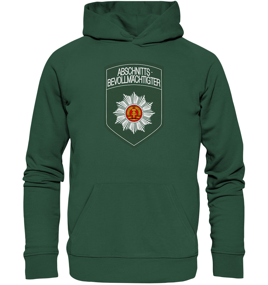 DDR Ostalgie Kapuze / Organic Hoodie Unisex • ABV - ABSCHNITTSBEVOLLMÄCHTIGTER