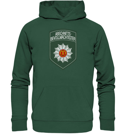 DDR Ostalgie Kapuze / Organic Hoodie Unisex • ABV - ABSCHNITTSBEVOLLMÄCHTIGTER