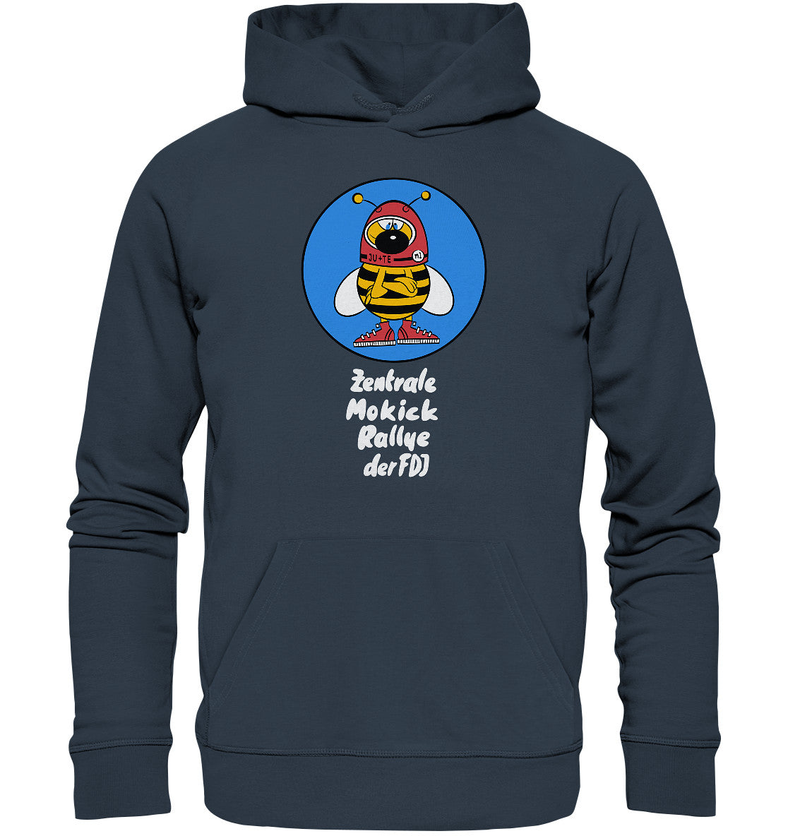 DDR Ostalgie Kapuze / Organic Hoodie Unisex • ZENTRALE MOKICK RALLYE DER FDJ