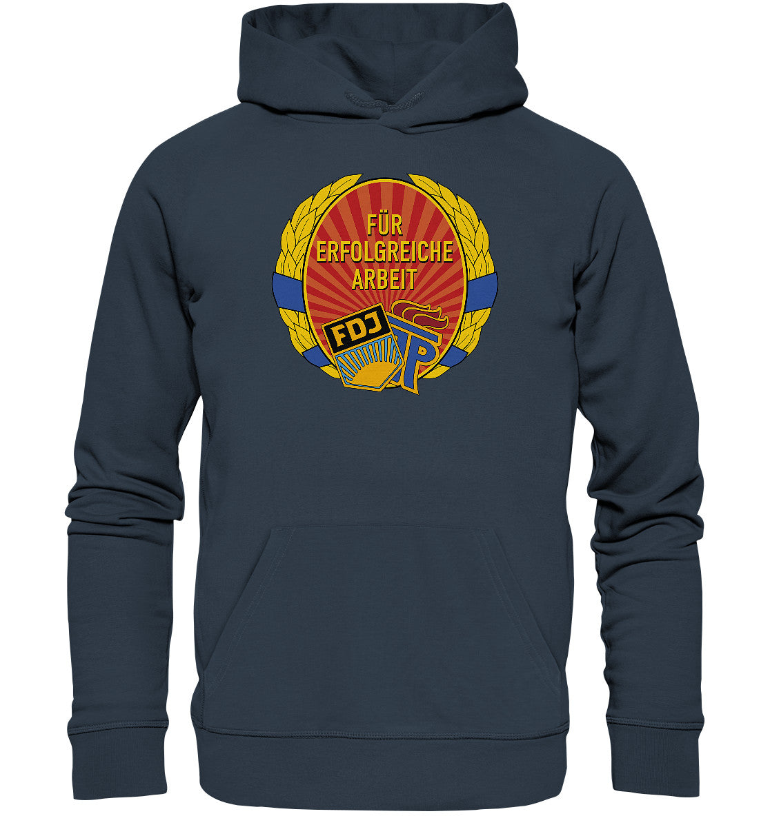 DDR Ostalgie Kapuze / Organic Hoodie Unisex • ABZEICHEN - FÜR ERFOLGREICHE ARBEIT