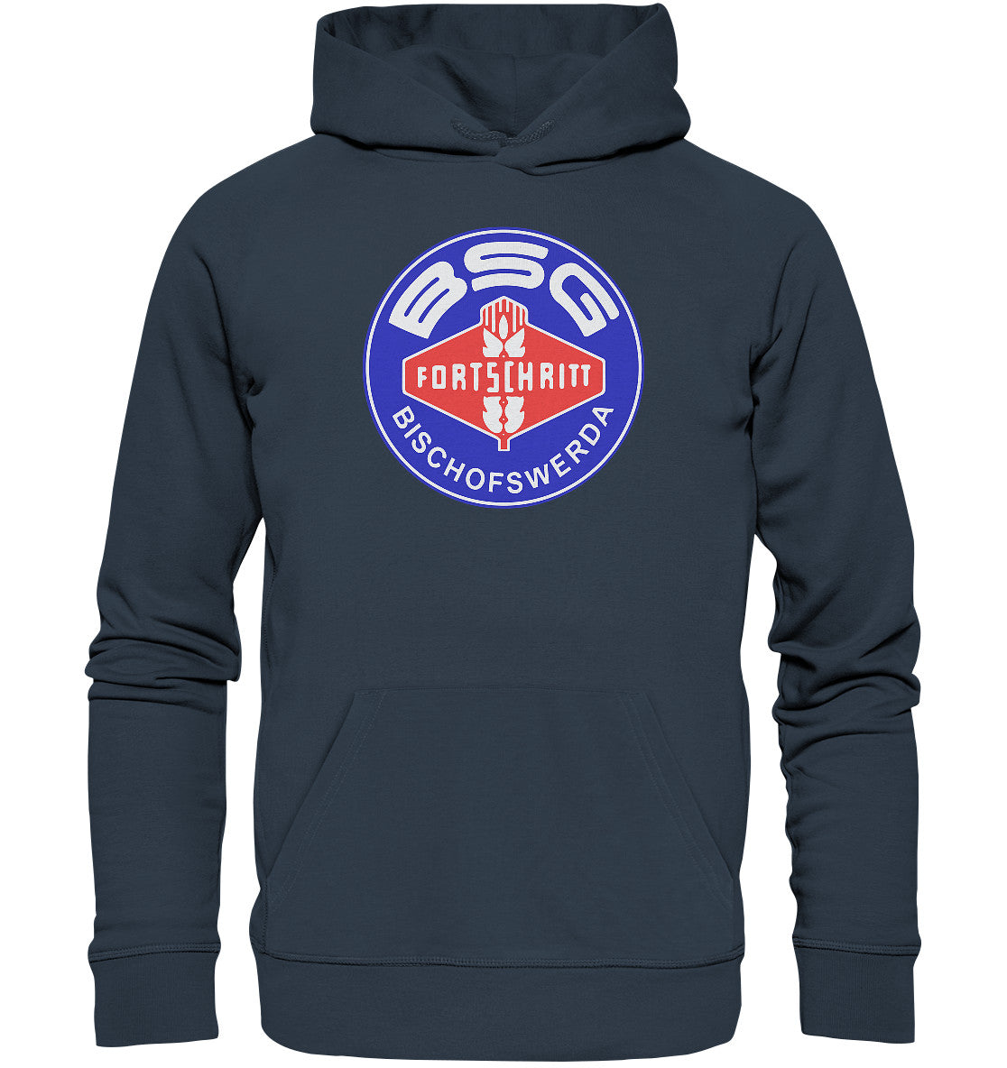 DDR Ostalgie Kapuze / Organic Hoodie Unisex • BSG FORTSCHRITT BISCHOFSWERDA