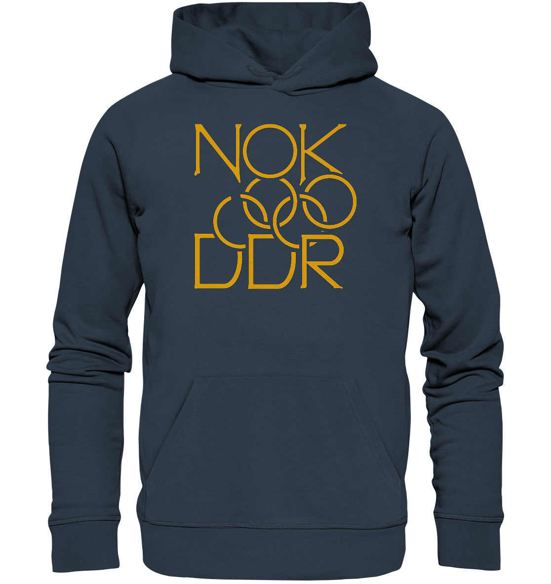 DDR Ostalgie Kapuze / Organic Hoodie Unisex • NATIONALES OLYMPISCHES KOMMITEE DER DDR