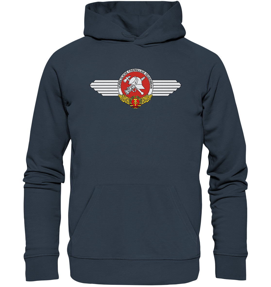 DDR Ostalgie Kapuze / Organic Hoodie Unisex • VORBILDLICHE FREIWILLIGE FEUERWEHR DER DDR