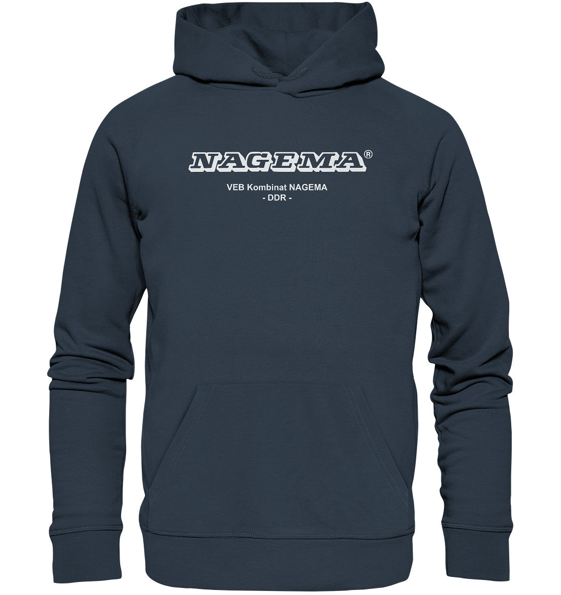 DDR Ostalgie Kapuze / Organic Hoodie Unisex • VEB KOMBINAT NAGEMA