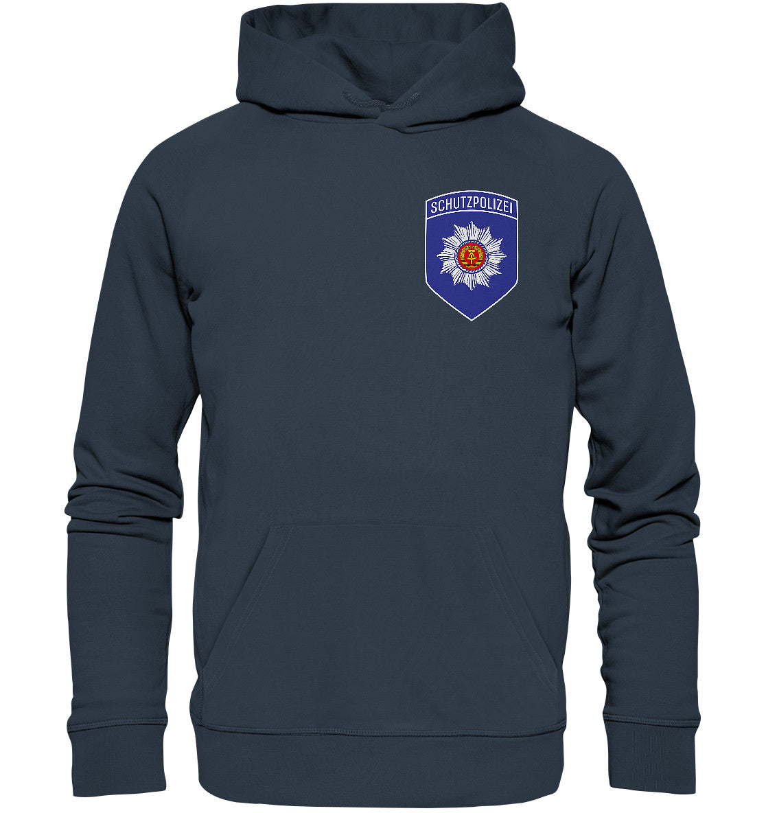 DDR Ostalgie Kapuze / Organic Hoodie Unisex • ZK - ZENTRALE KRÄFTE SCHUTZPOLIZEI
