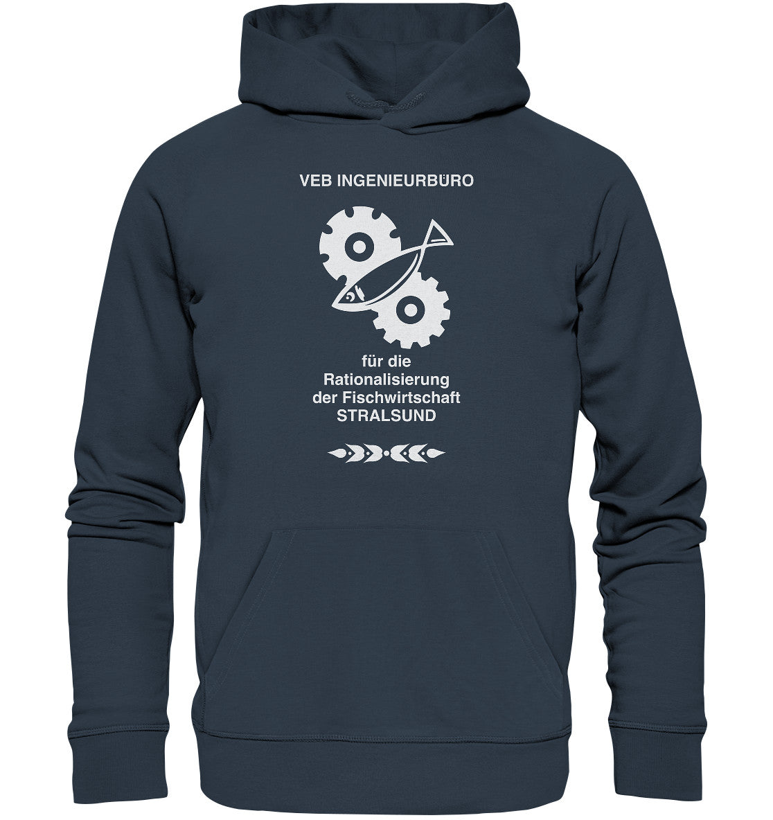 DDR Ostalgie Kapuze / Organic Hoodie Unisex • VEB INGENIEURBÜRO STRALSUND