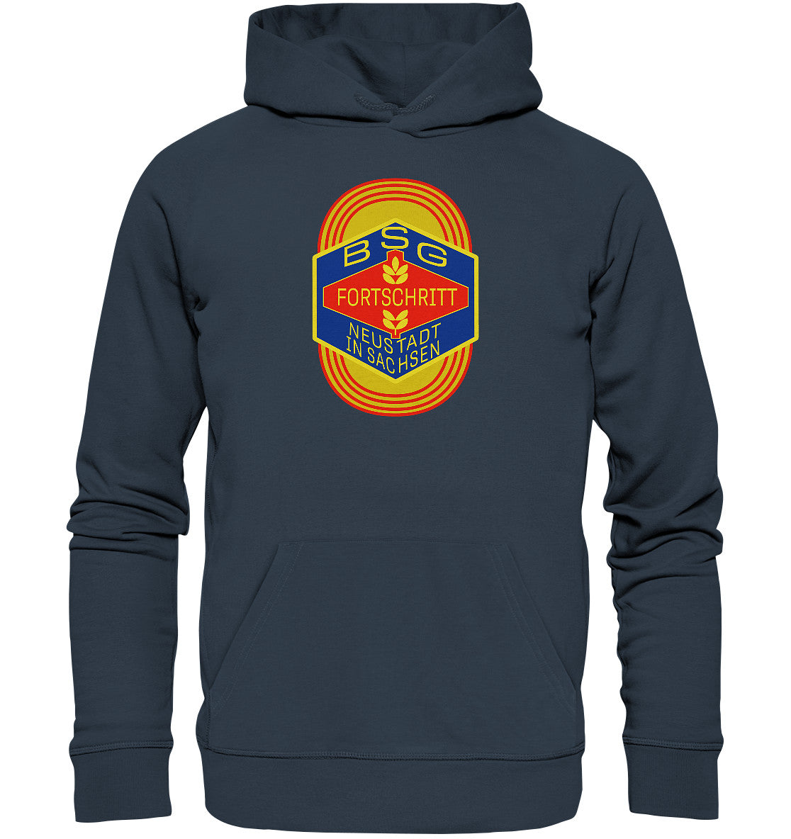 DDR Ostalgie Kapuze / Organic Hoodie Unisex • BSG FORTSCHRITT NEUSTADT SACHSEN