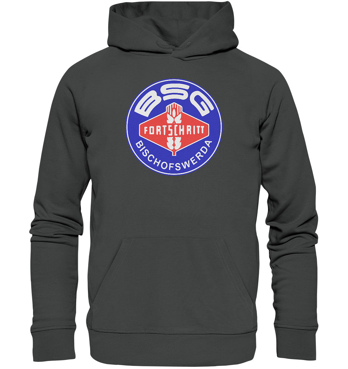 DDR Ostalgie Kapuze / Organic Hoodie Unisex • BSG FORTSCHRITT BISCHOFSWERDA
