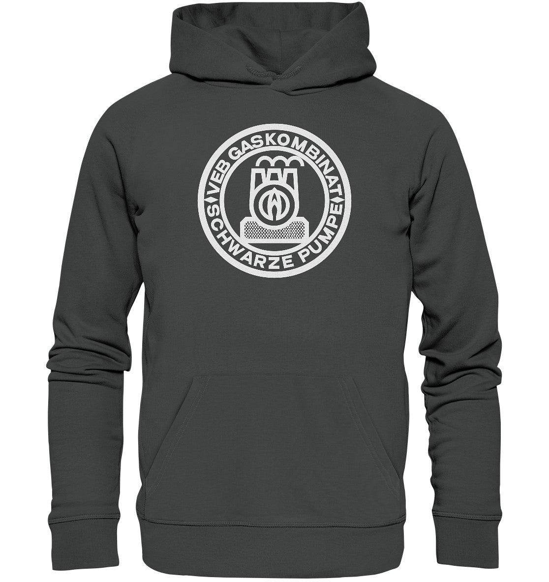DDR Ostalgie Kapuze / Organic Hoodie Unisex • GASKOMBINAT SCHWARZE PUMPE
