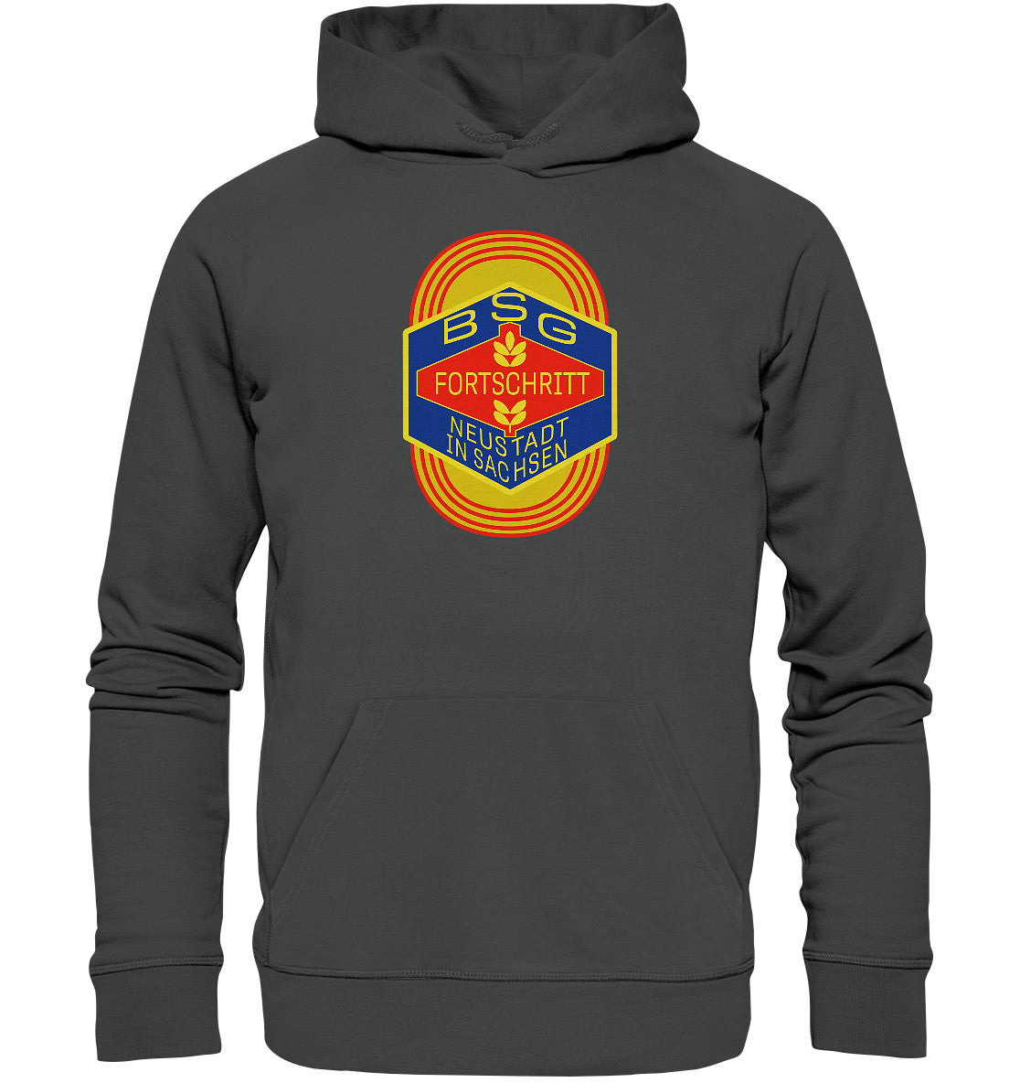 DDR Ostalgie Kapuze / Organic Hoodie Unisex • BSG FORTSCHRITT NEUSTADT SACHSEN