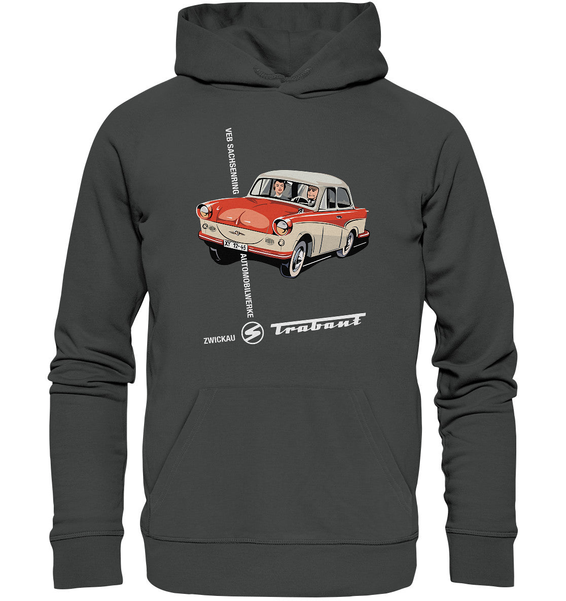 DDR Ostalgie Kapuze / Organic Hoodie Unisex • VEB SACHSENRING ZWICKAU