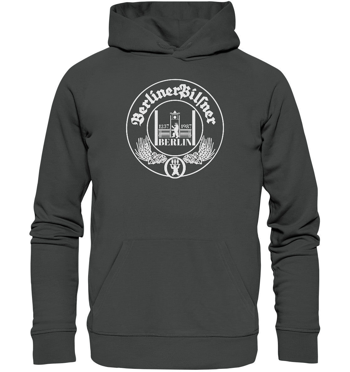 DDR Ostalgie Kapuze / Organic Hoodie Unisex • VEB BERLINER PILSENER 1237-1987