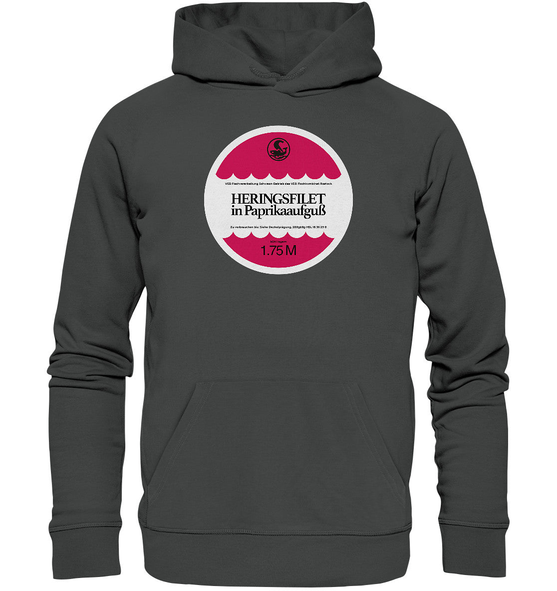 DDR Ostalgie Kapuze / Organic Hoodie Unisex • FISCHKOMBINAT ROSTOCK - HERINGSFILET