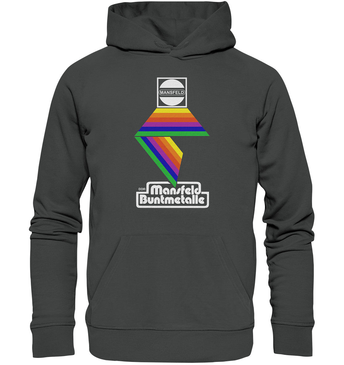 DDR Ostalgie Kapuze / Organic Hoodie Unisex • DDR MANSFELD BUNTMETALLE