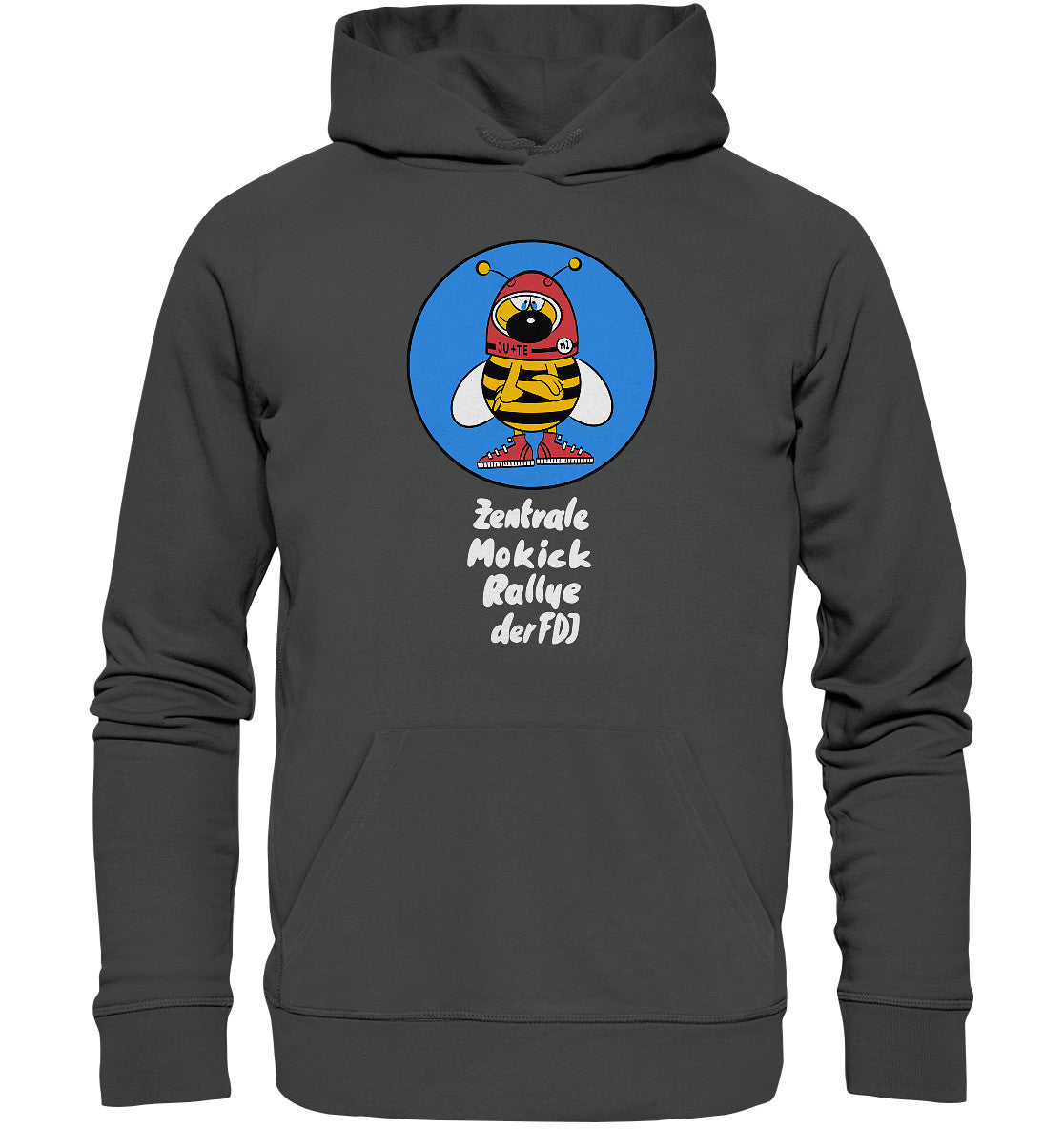 DDR Ostalgie Kapuze / Organic Hoodie Unisex • ZENTRALE MOKICK RALLYE DER FDJ