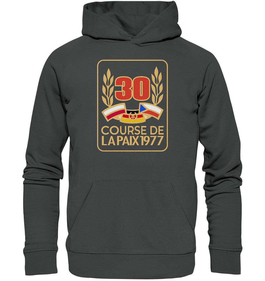 DDR Ostalgie Kapuze / Organic Hoodie Unisex • 30. FRIEDENSFAHRT 1977