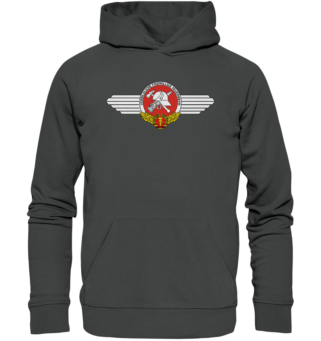 DDR Ostalgie Kapuze / Organic Hoodie Unisex • VORBILDLICHE FREIWILLIGE FEUERWEHR DER DDR