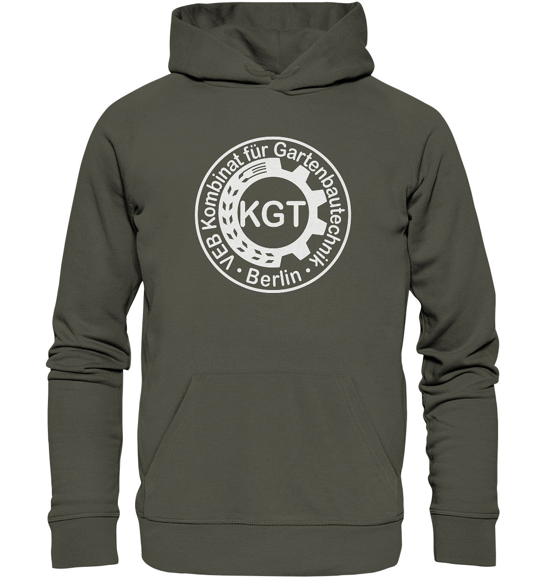 DDR Ostalgie Kapuze / Organic Hoodie Unisex • KGT - VEB KOMBINAT FÜR GARTENBAUTECHNIK BERLIN