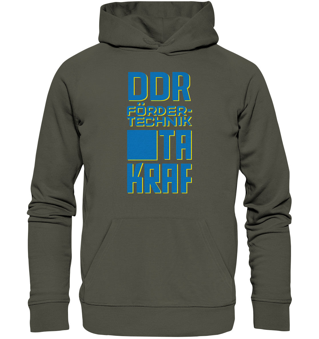DDR Ostalgie Kapuze / Organic Hoodie Unisex • DDR FÖRDERTECHNIK TAKRAF