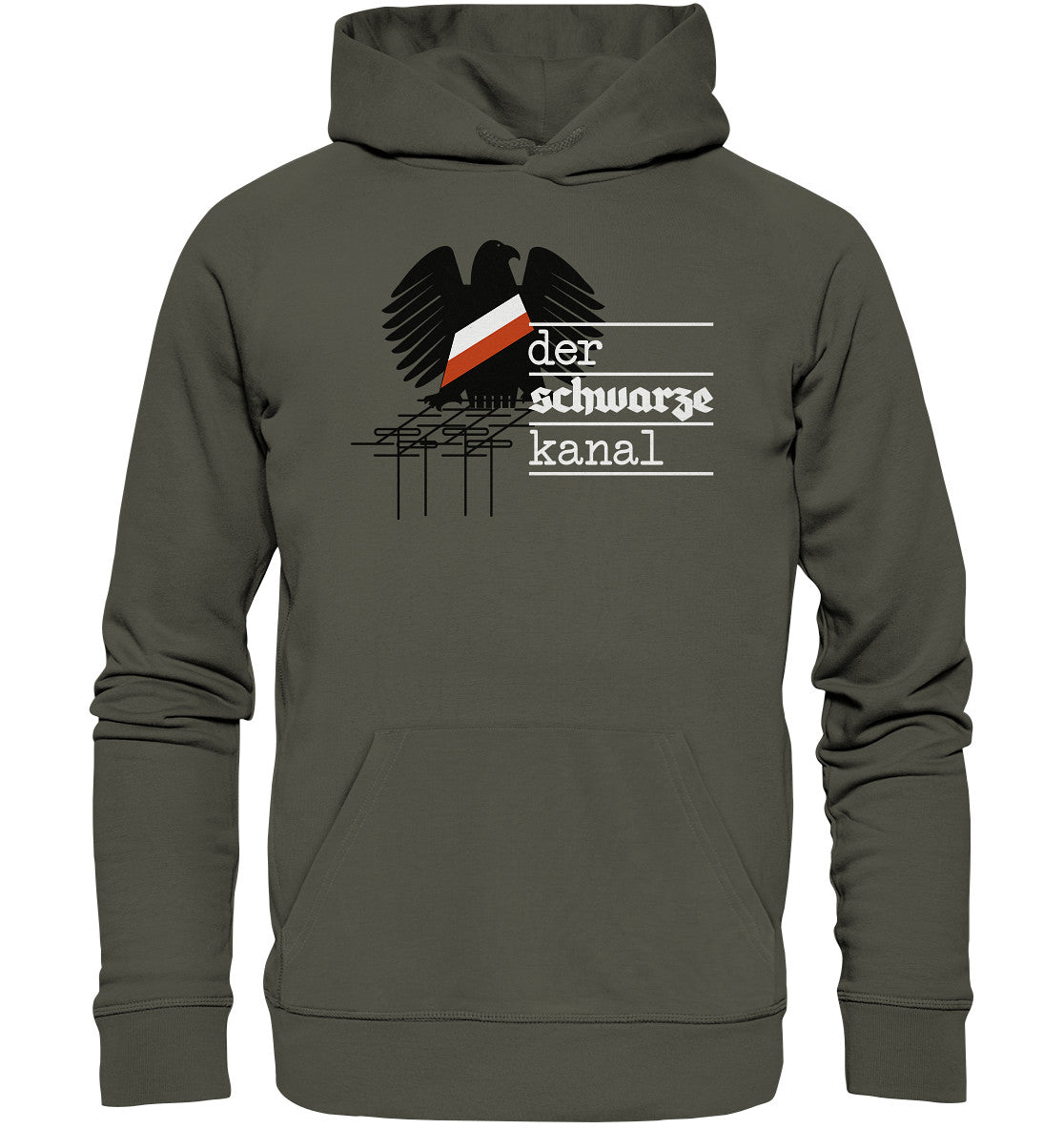 DDR Ostalgie Kapuze / Organic Hoodie Unisex • DER SCHWARZE KANAL