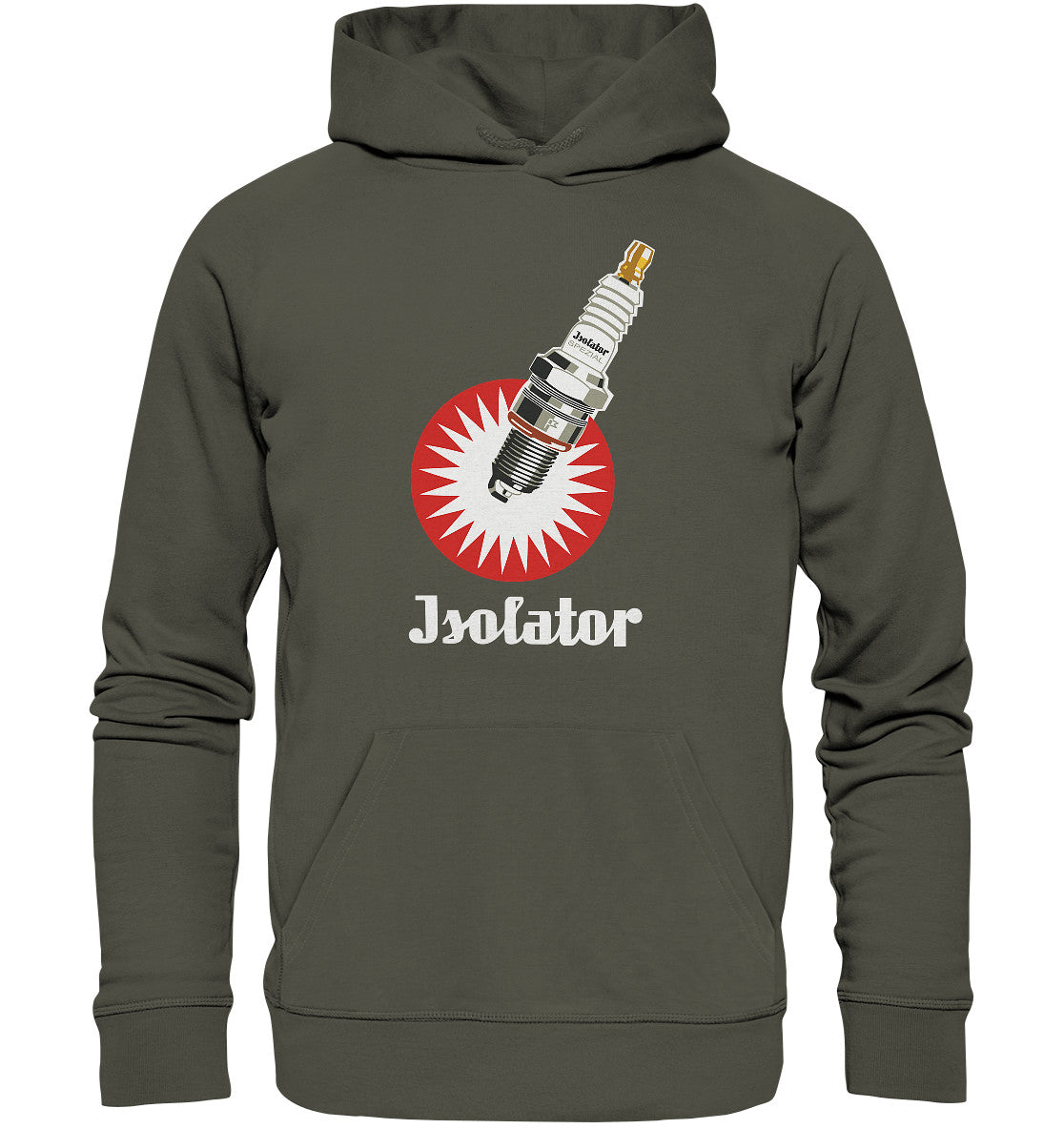 DDR Ostalgie Kapuze / Organic Hoodie Unisex • ISOLATOR ZÜNDKERZE